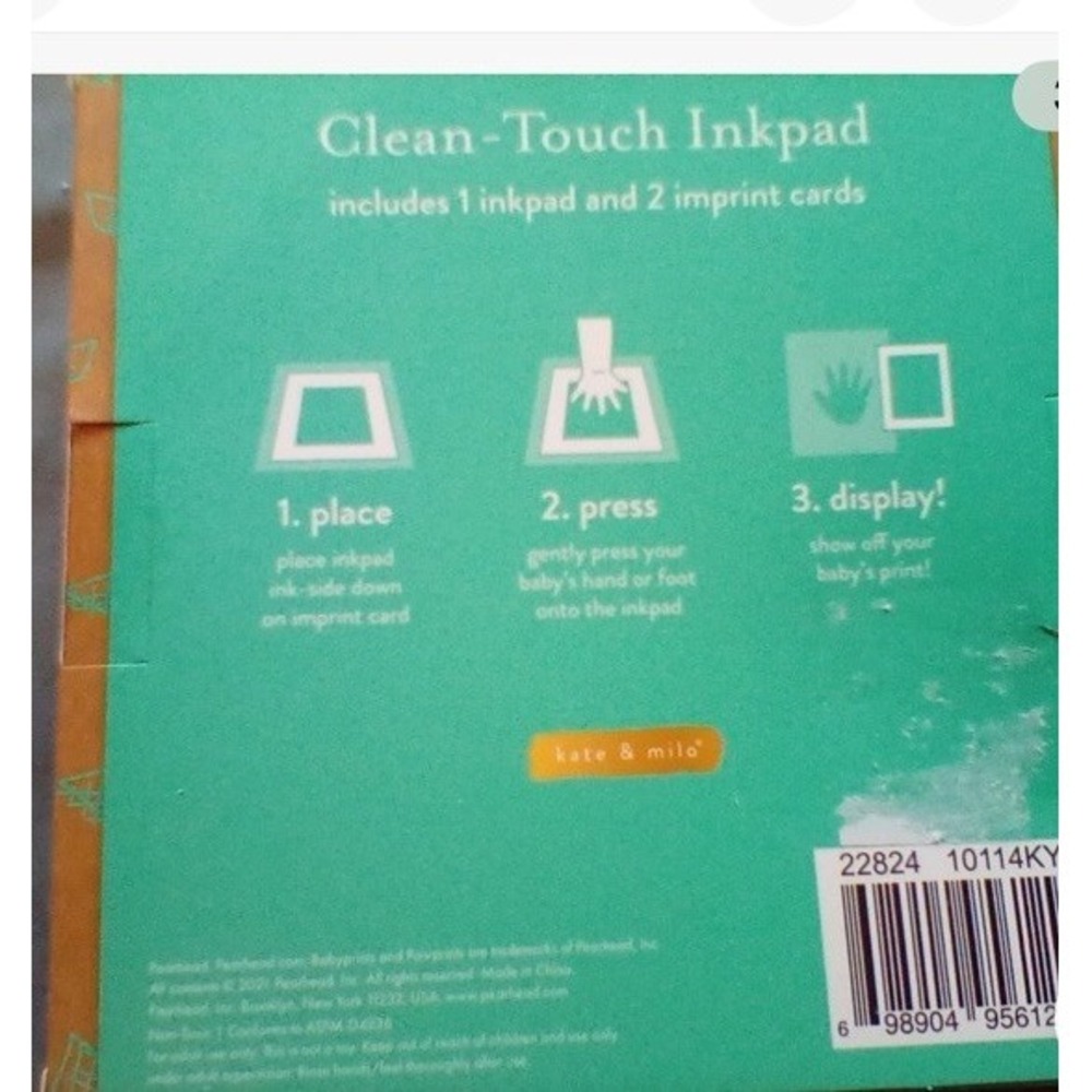 Baby Clean-Touch Ink Pad Set - Picture 3 of 3